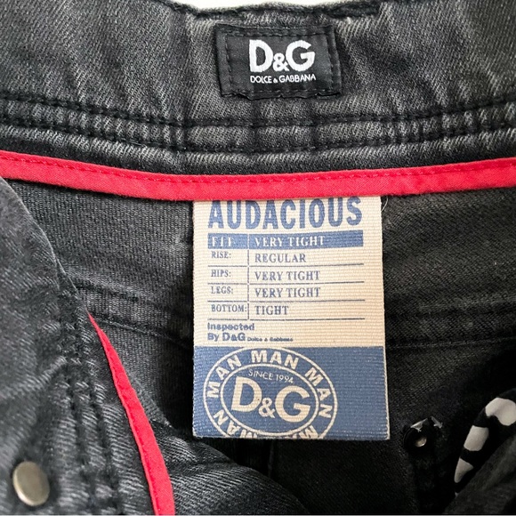 Dolce & Gabbana Audacious Distressed Skinny Jeans - Stone Washed Black, Size 31 - Picture 5 of 16